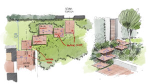 "Diseño de jardín de aromáticas en cocina exterior con romero, lavanda y tomillo – GOAN Marbella"