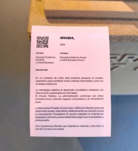 Proyecto Arrabal 2014 GOAN Arquitectura maqueta