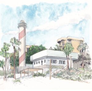 GOAN Arquitectura en Esprit Sud Magazine con David Tuan dibujando en Marbella