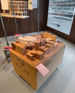 Maqueta del proyecto Arrabal de GOAN expuesta en MUCAC Málaga