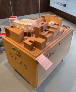 Maqueta del proyecto Arrabal de GOAN expuesta en MUCAC Málaga
